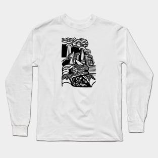 Barcelona city Spain parc guell architecture Long Sleeve T-Shirt